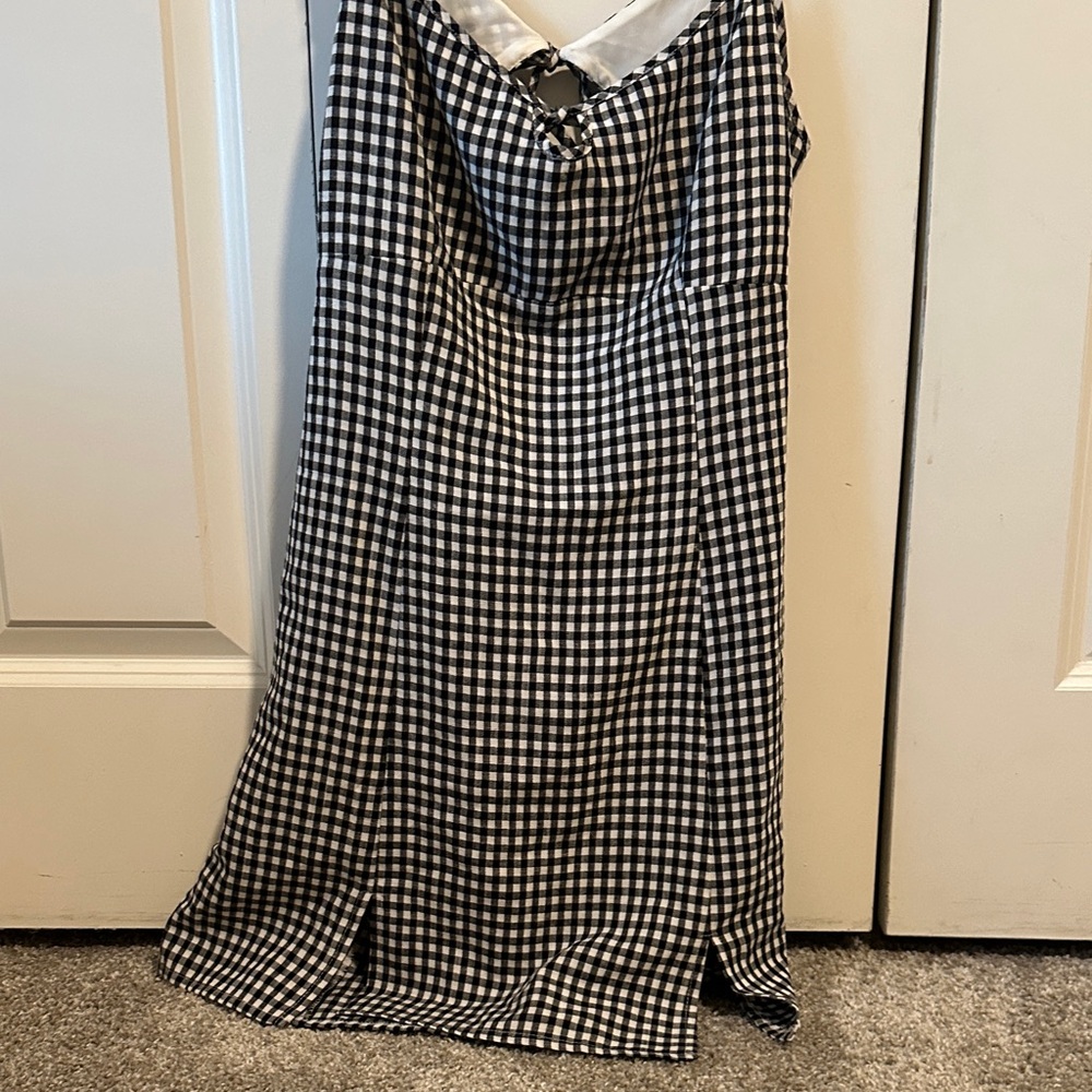 Black and White Gingham Dress